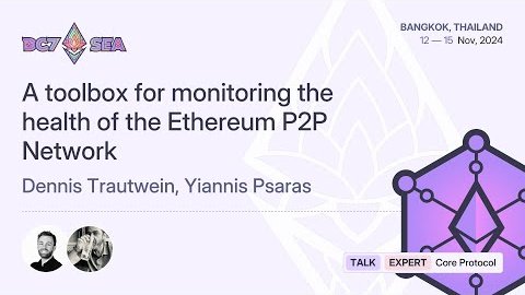 Thumbnail for A Toolbox for Monitoring the Health of the Ethereum P2P Network